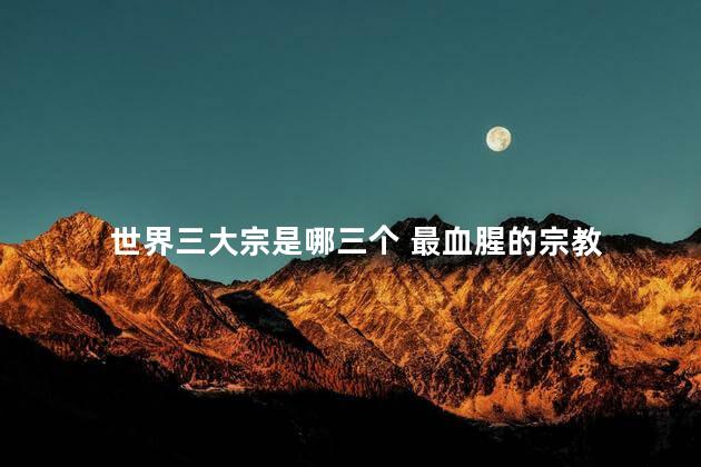 世界三大宗是哪三个 最血腥的宗教